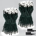 thumbnail image 1 of Morttic 2-Pack 66FT 200 LED Christmas Lights, Extendable Christmas Tree Lights with Timer & Memory Function, Waterproof Green Wire Outdoor String Lights Indoor 8 Lighting Modes (White), 1 of 6