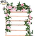 thumbnail image 1 of Morttic 2 Pack 8FT Artificial Fake Rose Vine Garland Artificial Flowers Plants for Hotel Wedding Home Party Garden Craft Art Decor,Pink, 1 of 10