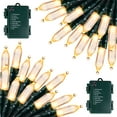 thumbnail image 1 of Morttic 2 Pack Warm White String Lights 16.4Feet 50 LED Battery Operated Waterproof Mini Fairy Lights Show with 8 Modes for Outdoor Indoor Patio Xmas Tree Birthday Party Holiday Christmas Decorations, 1 of 8