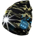 thumbnail image 1 of Morttic 2 in 1 Bluetooth LED Light Beanie Cap 3-Mode Ultra-Bright Hands Free Headlamp Hat with Wireless Stereo Headphone Speaker, 1 of 4