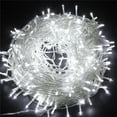 thumbnail image 1 of Morttic 33FT 100 LED String Lights , Plug in String Lights 8 Modes Waterproof for Indoor Outdoor Christmas Tree Wedding Party Bedroom (Cool White), 1 of 13
