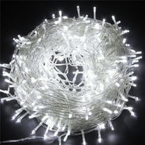 Morttic 33FT 100 LED String Lights , Plug in String Lights 8 Modes Waterproof for Indoor Outdoor Christmas Tree Wedding Party Bedroom (Cool White)