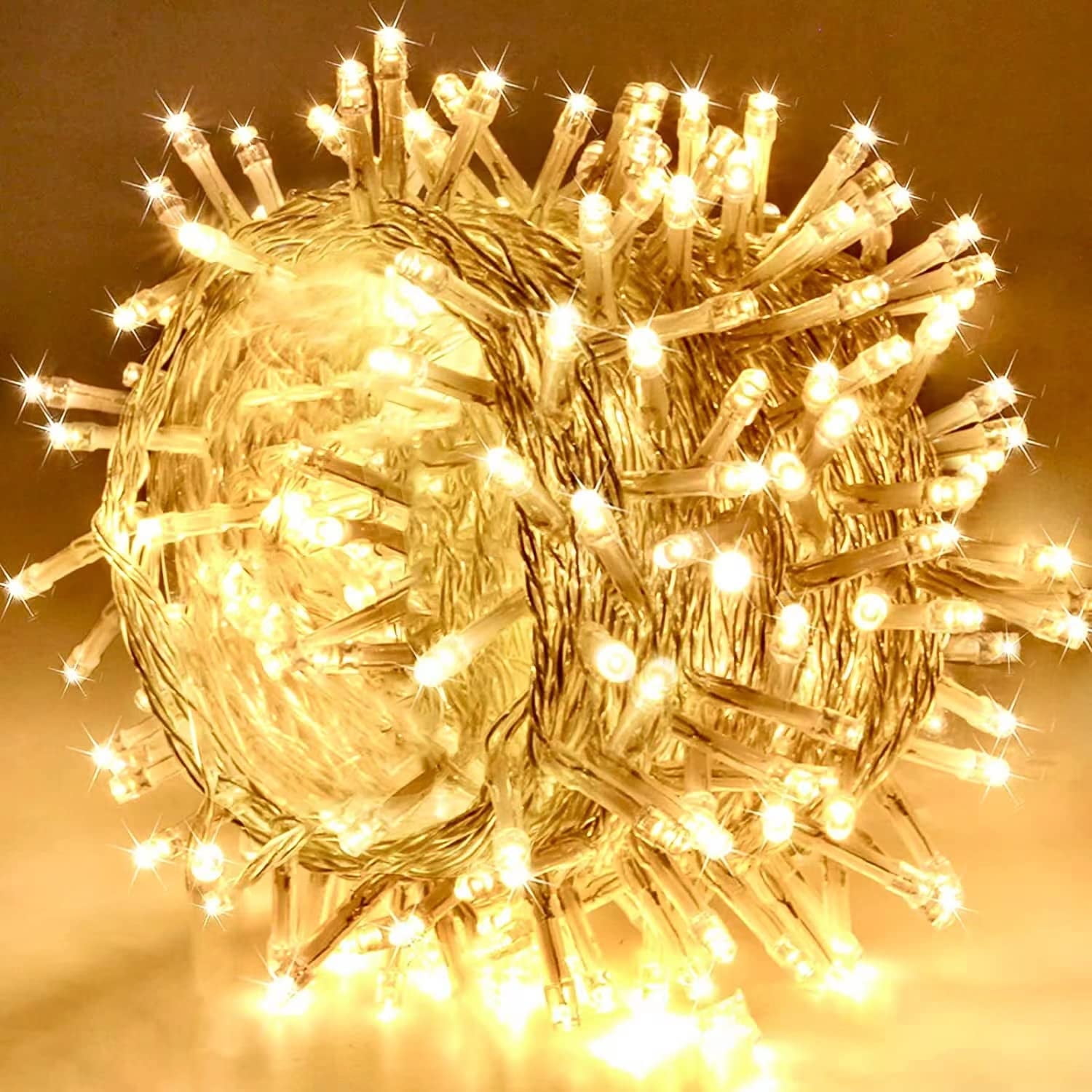 Morttic 3Pack 33ft 100 LED String Lights, Plug in Christmas Glint