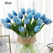 20pcs Red Artificial Tulip Silk Flowers 13.5