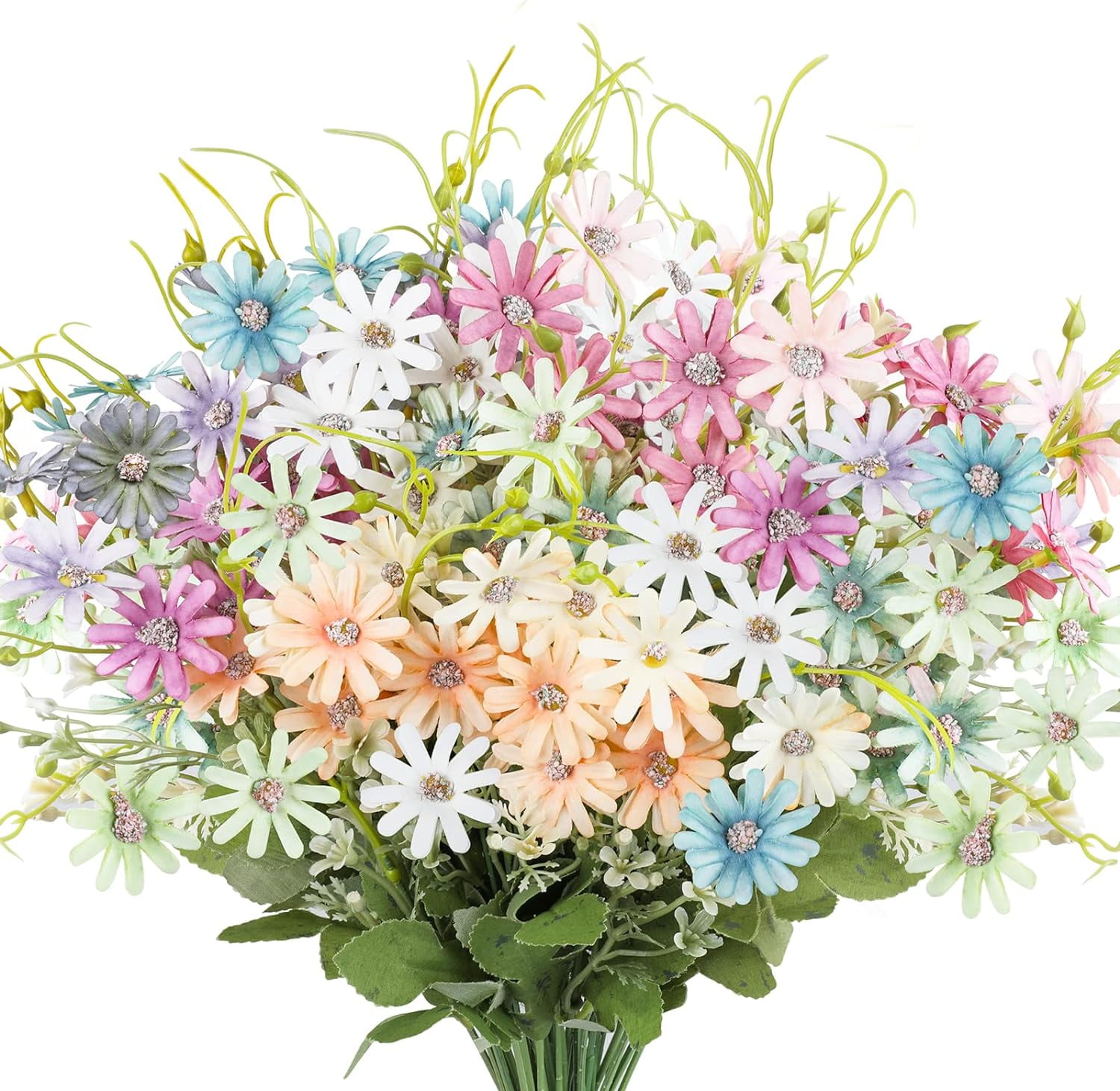 Champagne Silk Daisy Outdoor Faux Flower Bouquet