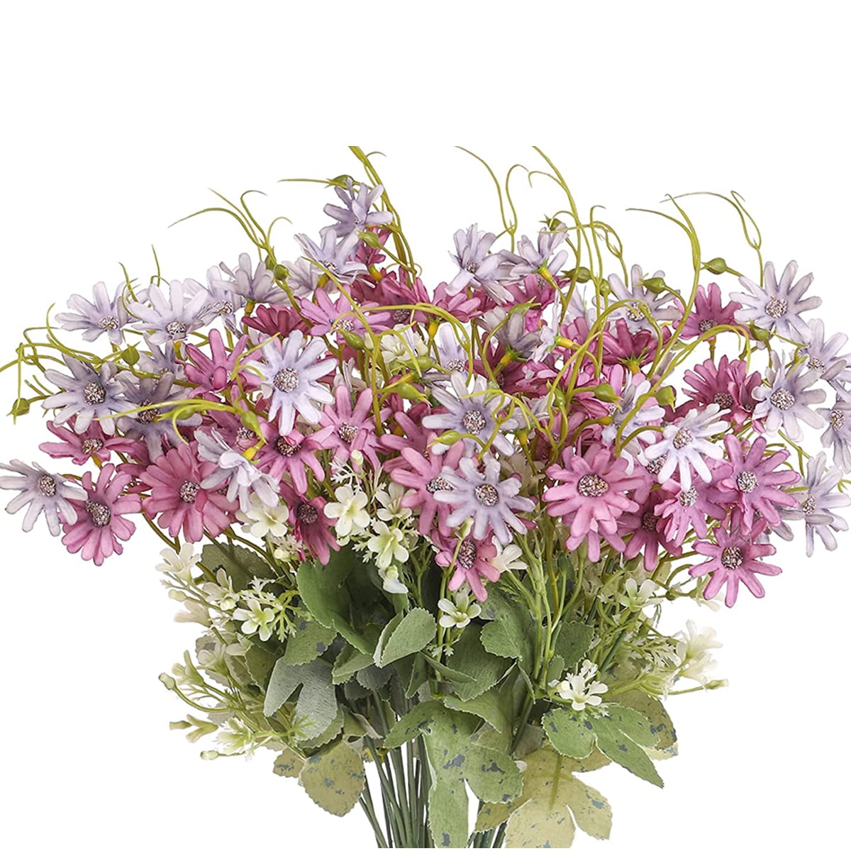 Champagne Silk Daisy Outdoor Faux Flower Bouquet