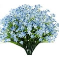 thumbnail image 1 of Morttic 8 Bundles Artificial Daffodils Flowers, Fake Artificial Greenery UV Resistant No Fade Faux Plastic Plants Indoor Outdoor Home Decor (Blue), 1 of 5