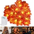 thumbnail image 1 of Morttic 9.8ft 20LED String Lights Artificial Maple Leaf Fairy Lights Autumn Garland Leave String Light,USB Powered,String Light Fall Decoration for Garden,Christmas,Thanksgiving, 1 of 11