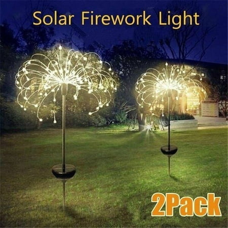 Morttic 90 LED Solar Powered Firework Starburst Stake Fairy Light Lawn Garden Outdoor Wedding,1PACK