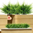 thumbnail image 1 of Morttic Artificial Plants, Fake Boston Fern Greenery Outdoor UV Resistant No Fade Faux Plastic Plants Decoration for Home Front Porch Garden Farmhouse (Green-8 Boston Fern), 1 of 14