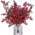thumbnail image 1 of Morttic Baby Breath Gypsophila Artificial Flowers 4Pcs Fake Gypsophila Bouquets Artificial Gypsophila Flowers Real Touch Fake Baby Breath Bouquet for Wedding Home Office Party Garden Decor, Red, 1 of 9