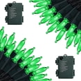 thumbnail image 1 of Morttic Battery Operated String Lights, 2 Pack 50 LED Christmas Lights Waterproof Mini Lights Set with 8 Modes for Outdoor Indoor Christmas Tree Wreath Wedding Patio Party Garden Decor Green, 1 of 14