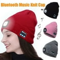 thumbnail image 1 of Morttic Bluetooth Beanie Hat with LED Headlight, Unisex Lighted Beanie Cap Rechargeable with Wireless Bluetooth Hands Free Head Hat Winter Warm Knit Cap (Fluorescent Yellow), 1 of 5