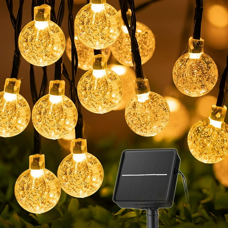 Festive Outdoor String Lights, Solar Powered, 60 Lights Festive Outdoor String Lights, Solar Powered, 60 Lights