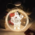 thumbnail image 1 of Morttic Christmas Hanging Lights ,Santa Panel LED Fairy Light Battery Powered, Wall Window Ornaments for Home, Living Room, Restaurant, Showcase Decoration (Santa), 1 of 7