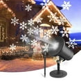thumbnail image 1 of Morttic Christmas Moving Snowflake Projector Lights LED Spotlights Waterproof Landscape Lights for New Year Holiday Halloween Party Decoration Gifts, 1 of 8