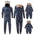 thumbnail image 1 of Morttic Christmas Pajamas for Family, Matching Set Hoodie Pajamas Reindeer Jumpsuit Romper Holiday Pjs Hooded Sleepwear, 1 of 7