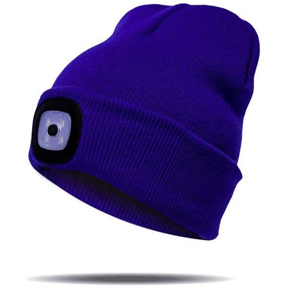 Morttic LED Beanie Hat with Light,USB Rechargeable Light Up Hat with Adjustable Brightness,Ultra Soft Material