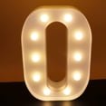 thumbnail image 1 of Morttic LED Letter Lights Alphabet Light Up Sign Night Light for Home Party Wedding Decoration - O, 1 of 8