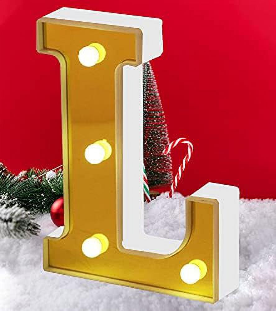Morttic LED Marquee Letter Lights Alphabet Light Up Sign for Wedding