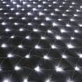 thumbnail image 1 of Morttic LED Twinkle Net String Lights, 8 Modes Plug-in Christmas Bush Lights Connectable Waterproof Mesh Lights for Trees Garden Outdoor Holiday Decorations (Cool White,1.5X1.5m), 1 of 8
