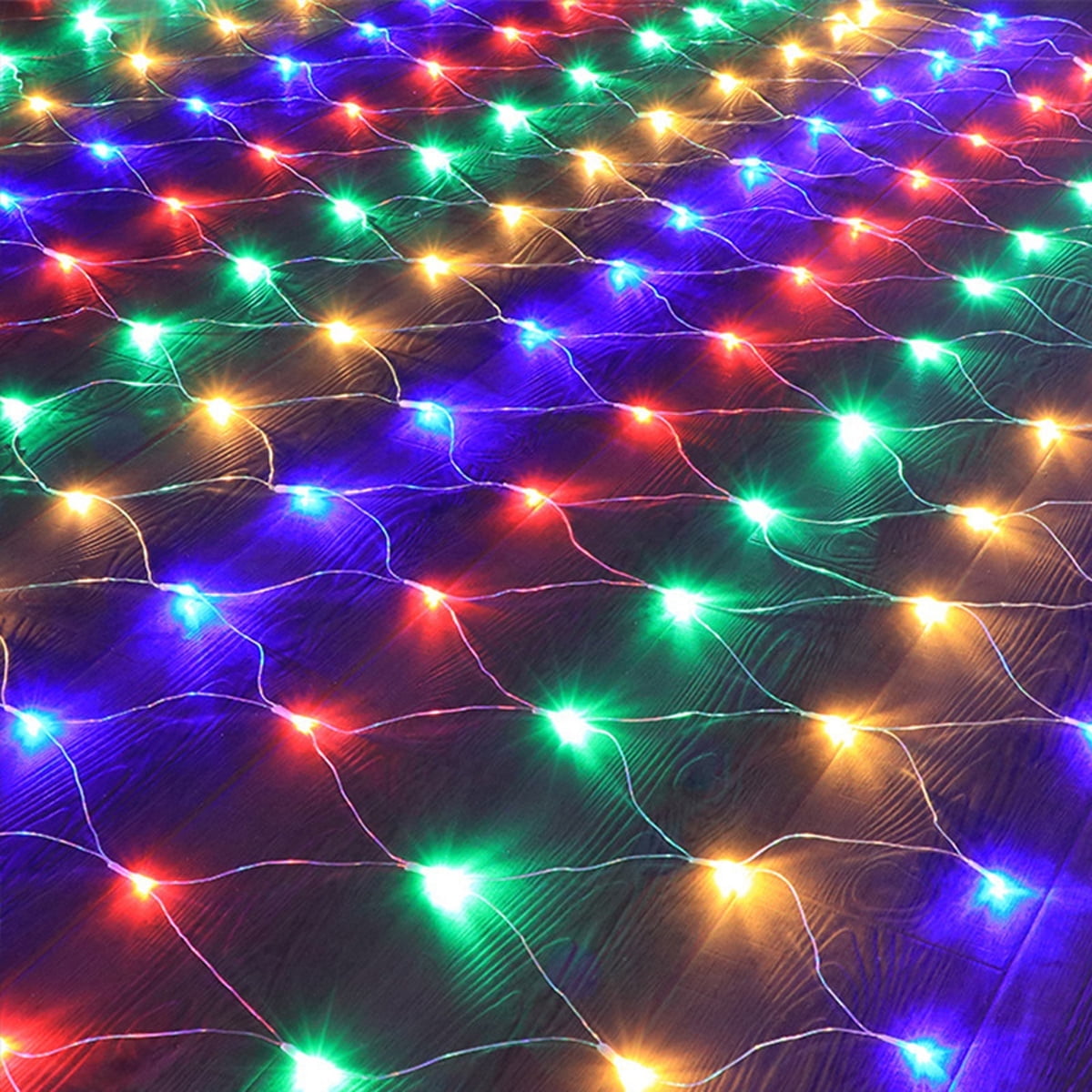 Morttic LED Twinkle Net String Lights, 8 Modes Plug-in Christmas Bush ...