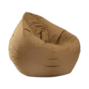 Morttic Large Bean Bag Gamer Beanbag Adult Outdoor Gaming Garden Big Arm Chair Seat Cover No Filler 60*65cm (Khaki)