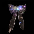 thumbnail image 1 of Morttic Lighted Christmas Bow Tree Topper, Battery Operated Glitter Bow Topper with Multicolor LED Light for Indoor Christmas Tree Holiday Decoration, 1 of 8
