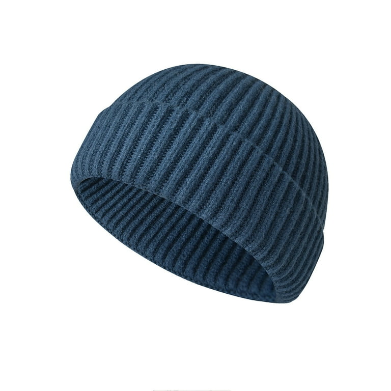 Morttic Men Women Beanie Hats Knit Cuffed Cap Autumn Winter Warm