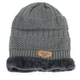 thumbnail image 1 of Morttic Men's Soft Stretch Knit Lined Thick Warm Ski Cap Women Winter Wool Slouchy Beanies Hat,Gray, 1 of 7