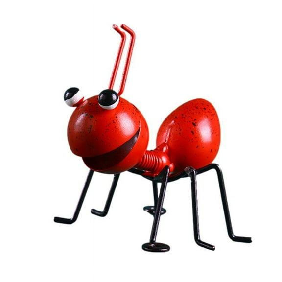 Morttic Metal Ant Wall Decor Set of 4 Colorful Wall Art Decoration Sculptures Indoor Outdoor Home Garden Yard Lawn Art Decor,(Red)