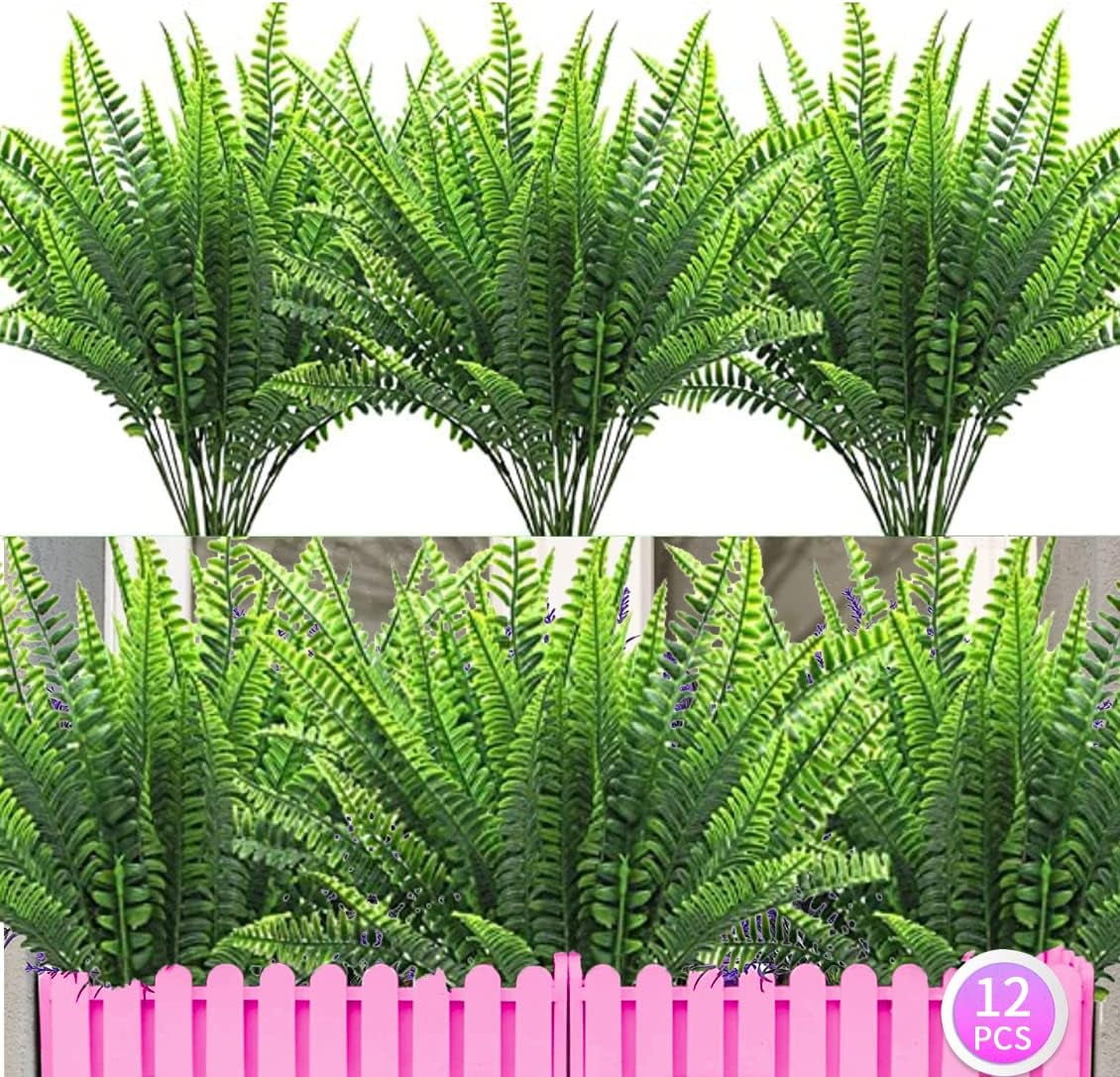 Morttic Morttic 10 Bundles Artificial Boxwood Plants Shrubs Artificial Flowers for Outdoors UV Resistant Greenery Foliage Spring Garden Farmhouse Office Patio Wedding Decor Indoor Decoration
