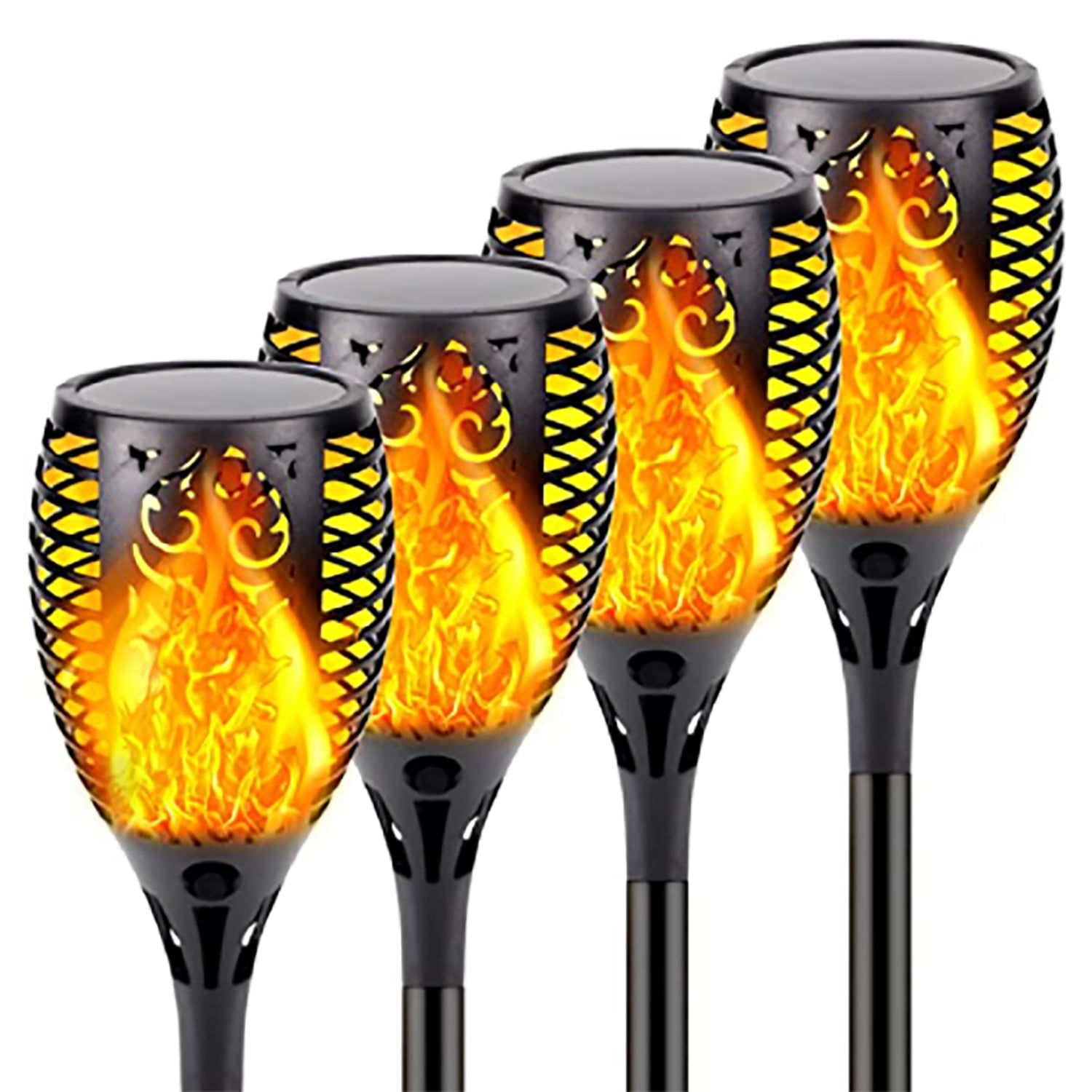 1/2/4 Pack 33LED Solar Power Garden Yard Lamp Waterproof Flickering Flame Path Torch Light,for Outdoor Patio Lawn Pathways Decoration 1/2/4 Pack 33LED Solar Power Garden Yard Lamp Waterproof Flickering Flame Path Torch Light,for Outdoor Patio Lawn Pathways Decoration
