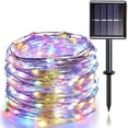 thumbnail image 1 of Morttic Solar String Lights Outdoor , 16FT 50LED Copper Wire Solar Fairy Lights ,Waterproof Patio Light with 8 Modes for Garden Tree Christmas Party Decor, Multicolor, 1 of 10