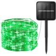 thumbnail image 1 of Morttic Solar String Lights Outdoor, 33Feet 100 LED Copper Wire Lights, Solar Powered Fairy Lights, Waterproof Solar Christmas Decoration Lights for Garden Yard Party Wedding (Green), 1 of 14
