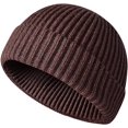 thumbnail image 1 of Morttic Trawler Beanie Hats Knit Cuff Beanie Roll-Up Edge Skull Cap Fisherman Beanie for Men Women (Coffee), 1 of 6