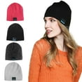 thumbnail image 1 of Morttic Wireless Bluetooth Beanie Hat, Men Women Music Knitted Cap with Headphone Headset Earphone Stereo Speakers and Mic Hands Free Hat for Outdoor Sports (Black), 1 of 7