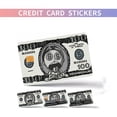 thumbnail image 1 of Morty 100 Dollar Bill Credit Card Sticker, Bank Card Skin Cover,Personalized Stocking Stuffers Gift 4 Pack, 1 of 12