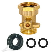 Morvat Heavy Duty Brass Garden Hose Connector Shut off Valve