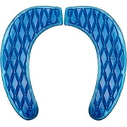 Morvat Washable Adhesive Gel Toilet Seat Cover, Universal, Blue