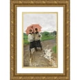 thumbnail image 1 of Mosè Bianchi 16x24 Gold Ornate Framed and Double Matted Museum Art Print Titled - The Return from the Festival (1880), 1 of 4
