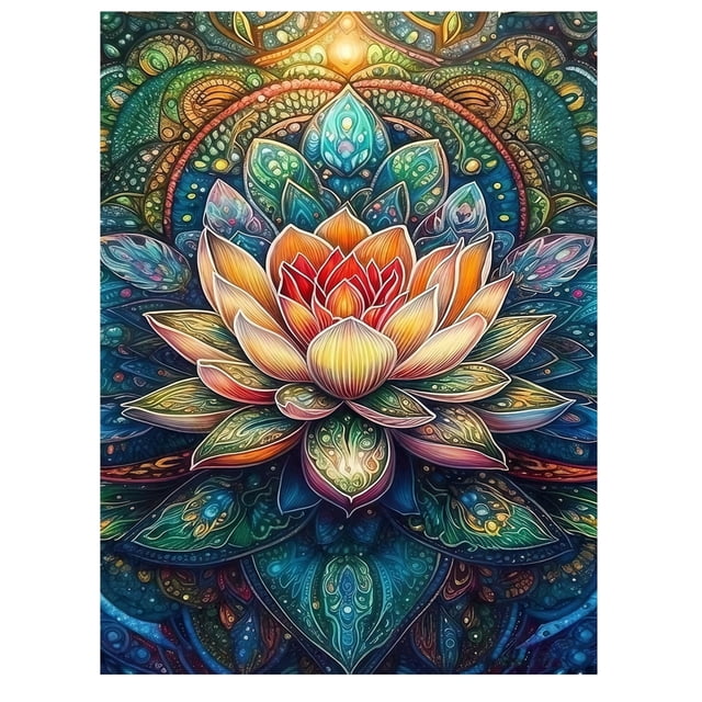 Mosaflare Diamond Art Painting Kits-Flower,Art Craft Kits,Full Round ...