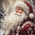 thumbnail image 1 of Mosaflare Snowy Santa Claus Pearl Diamond Painting Kit for Adults, Relaxing Craft & Wall Decor, 12×12 inch, 1 of 7
