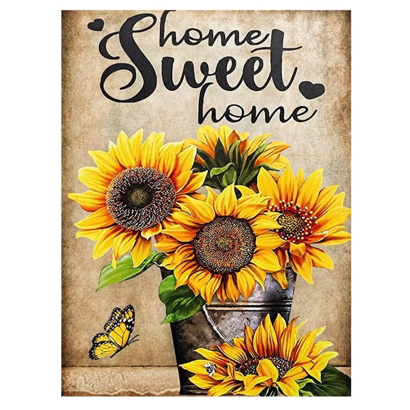 Mosaflare Sunflower Diamond Painting Kit,DIY Full Drill Flower Diamond Art,Stress Relief Craft Art and Home Decor 12"×16"