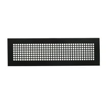 Mosaic Air Return 8"x30" Duct Opening (Overall 10"x32") Solid Cast Aluminum Register Cover | Powder Coated Black No holes