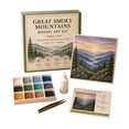 thumbnail image 1 of Mosaic Art Kit for Adults with Wooden Frame,Relaxing Craft Supplies & Materials for Relaxation,Great Smoky Mountains & Sunset Scenery,1 Set, 1 of 2