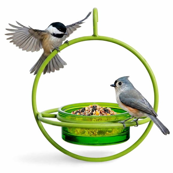 Mosaic Birds Hummble Bold Hanging Bird Feeder for Outdoors, Oriole, Finch Wild Bird Feeders - Lime Green