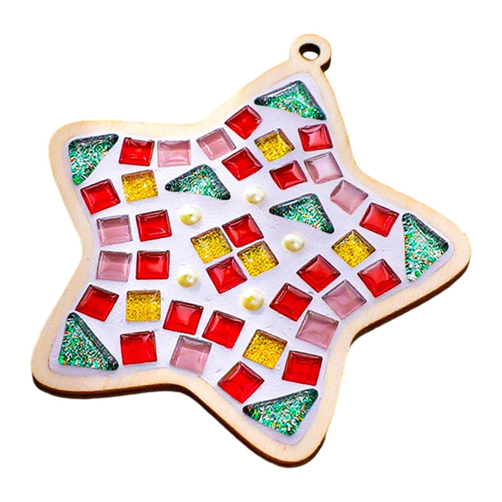 Mosaic Coaster Kit DIY Crafts Package Complete Beginner Friendly Set for Kids Adults Holiday Home Decoration