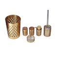 thumbnail image 1 of Mosaic Collection 6-Piece Complete Bathroom Accessory Set Gold, 1 of 1