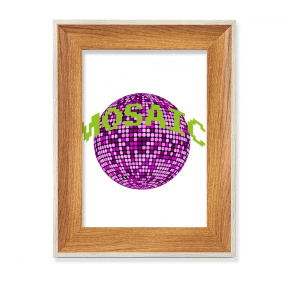 Mosaic Earth Surrounds Densely Desktop Wooden Photo Frame Display Picture Art Painting Multiple Sets